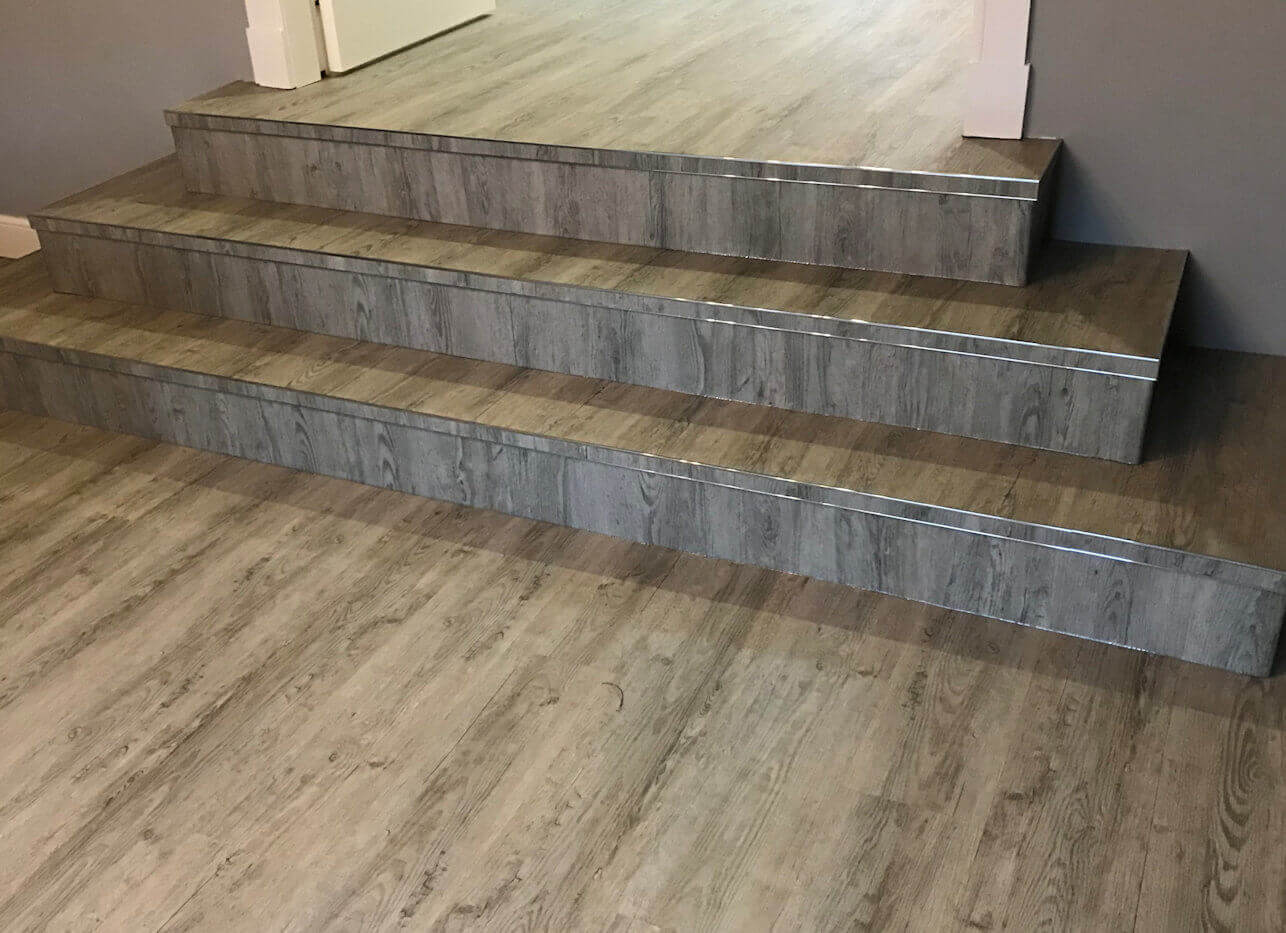 Karndean flooring on stairs